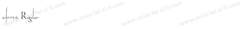 wf0054 Regular字体转换
